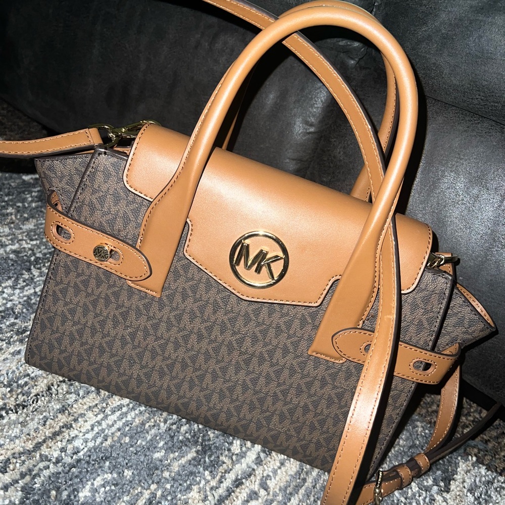Michael Kors medium size flap satchel